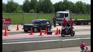 1200HP НИВА против СПОРТБАЙКА!