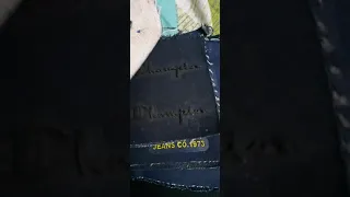 Denim rubber embossing