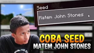 MENCOBA SEED "Matem John Stones" DI MCPE !!! COCOK UNTUK SURVIVAL KALIAN ?