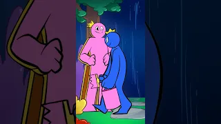 Love is... Blue and Pink #shorts #rainbow #animation