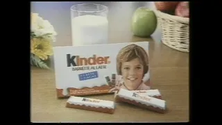 kinder chocolate commercial pub.1982