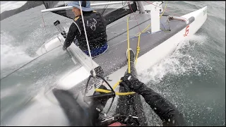 Sailing Pittwater in 20 Knots on an F16