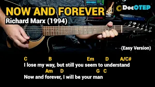 Now And Forever - Richard Marx (Easy Guitar Chords Tutorial with Lyrics)