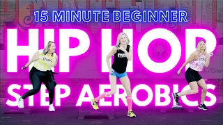 15 Minute Beginner Hip Hop Step Aerobics | Rebel Step | The Studio by Jamie Kinkeade