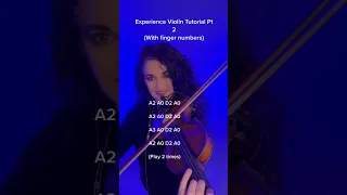 Experience PT 2 Ludovico Einaudi, Violin Tutorial by Susan Holloway (with finger numbers)