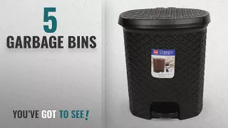 Top 10 Garbage Bins [2018]: Cello Classic Plastic Pedal Dustbin, 6 Liters, Black