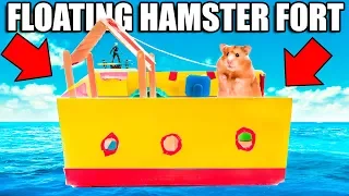 Hamster BOX FORT Boat On WATER! 🐹💧