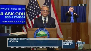 Ohio Governor Mike DeWine - COVID-19 Update | April 7, 2020