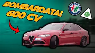 A BOOSTED GIULIA QUADRIFOGLIO! *A BEAST* w/@SpampinAuto e Moto