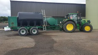 FARM HAS NO WATER, CARTING WATER FOR COWS