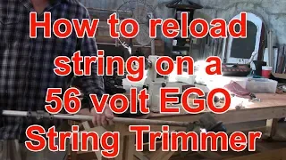 How To Reload String on a 56 Volt EGO String Srimmer