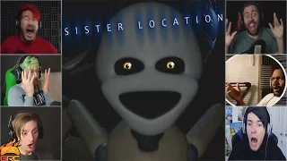 Gamers Reactions to Minireena (Jumpscare) | Five Nights at Freddy's: Sister Location