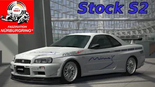 GT4 HOTLAP STOCK S2 | Nürburgring Nordschleife + Mine’s Skyline GT-R· N1 V· spec (R34) `00