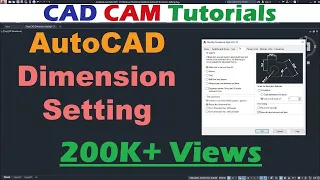 AutoCAD Dimension Setting | AutoCAD Dimension Style Manager Command Tutorial Complete