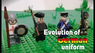 Lego Evolution of German uniform | Historical | Lego Stop-motion Animation