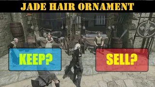 Nier Replicant Damaged Map - Keep or Sell Jade Hair Ornament choices