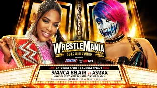 WWE Wrestlemania 39 Bianca Belair vs Asuka |WWE2K22|