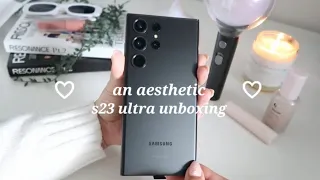 🤍 an aesthetic samsung galaxy s23 ultra unboxing 🤍