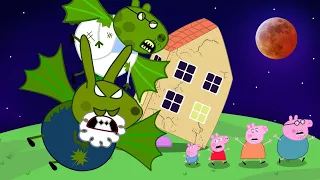 Zombie Apocalypse, Giant Zombies Appear At The Peppa House🧟‍♀️ | Peppa Pig Funny Animation