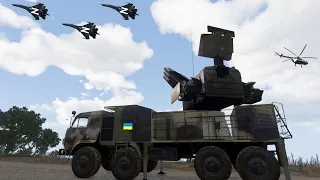 Russian fighters SU-57 Destroyed by Ukrainian defense systems - ARMA 3