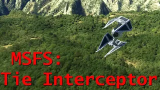 Star Wars Tie Interceptor in MSFS2020, Microsoft Flight Simulator.