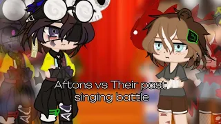[🎤] Aftons vs Their Past Singing battle! [🎶] |  GlamMike+NightMike | FNaF | No Mrs. Afton | Lazy~