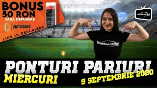 Ponturi pariuri sportive 09.09.2020