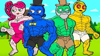 ALL SERIES MUSCLE LONGLEGS POPPY PLAYTIME! MOMMY DADDY BABY GRANDPA GRANNY Cartoon Animation