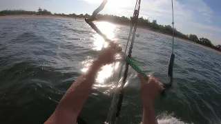 Jump with kite 15m wind 6 knot