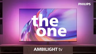 Philips AMBILIGHT tv the one serie 8818 4K UHD Google TV 120 Hz | Il TV che ha tutto