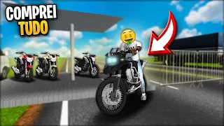 COMPREI TUDO DE UMA VEZ NO MOTO WHEELIE 3D😮 AGORA ESTOU RICO 🤑