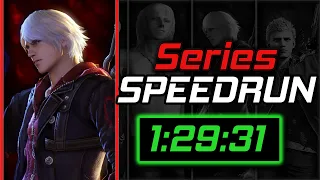 Devil May Cry Series World Record Speedrun DMC4 in 1:29:31 | New Game Devil Hunter