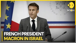 Israel-Palestine war: Macron meets PM Netanyahu Isaac Herzog | WION