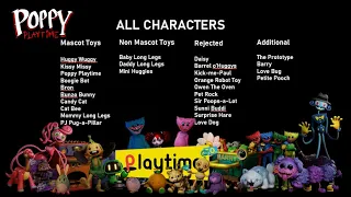 I RECAP POPPY PLAYTIME ALL CHARACTERS ALL MONSTERS ALL BOSSES CHAPTER 1-2 #mommylonglegs