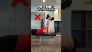Lying Dumbbell Tricep Extension ❌ MISTAKE ❌ ✅  #tricepextensions #tricepextension