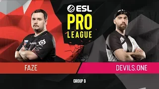 CS:GO - FaZe vs. devils.one [Dust2] Map 2 - Group B - ESL Pro League Season 9 Europe