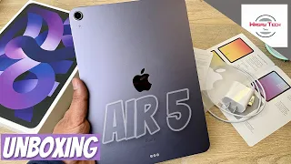 Purple iPad Air 5 Unboxing | M1 iPad Air Unboxing | iPad Air Unboxing 2023