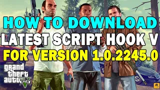 How To Update Latest Script Hook V Version 1.0.2245.0 - Update: Script Hook V for GTA V #shorts