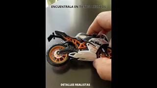 Motocicleta KTM rc390 escala 1:18