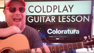 How To Play Coloratura on Guitar Coldplay // guitar tutorial lesson intermediate chords