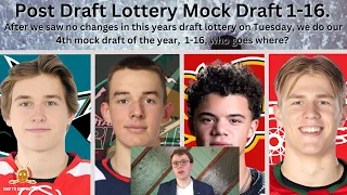 NHL Post Lottery Mock Draft: Celebrini 1 to Sharks, Eiserman and Dickinson fall, where everyone go.