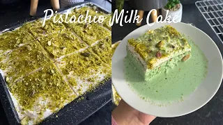 Pistachio Milk Cake Recipe / Tres Leches from Scratch - Ramadan Recipe