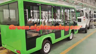 Details about the green enclosed sightseeing car#golf #car