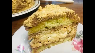 Бисквитный торт с безе    Sponge Cake with Meringue