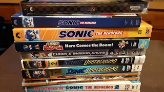 My Sonic DVD collection including the Sonic 2 movie steelbook
