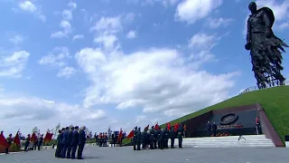 Wreath Ceremony 30 June 2020 Anthem of Russia and Belarus ~ New Rzhev Memorial to the Soviet Soldier