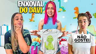 AVALIANDO O ENXOVAL DO DAVI * ela achou feio ?