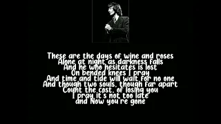 Robin Gibb - Days Of Wine And Roses (Lyrics)