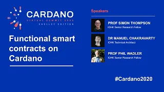 Functional smart contracts on Cardano