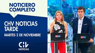 NOTICIERO COMPLETO | CHV Noticias Tarde: Martes 2 de noviembre de 2021